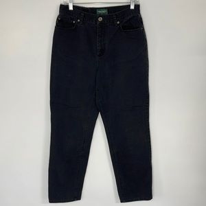 Lauren Jeans Co. Ralph Lauren Black Jeans Womens sz 10